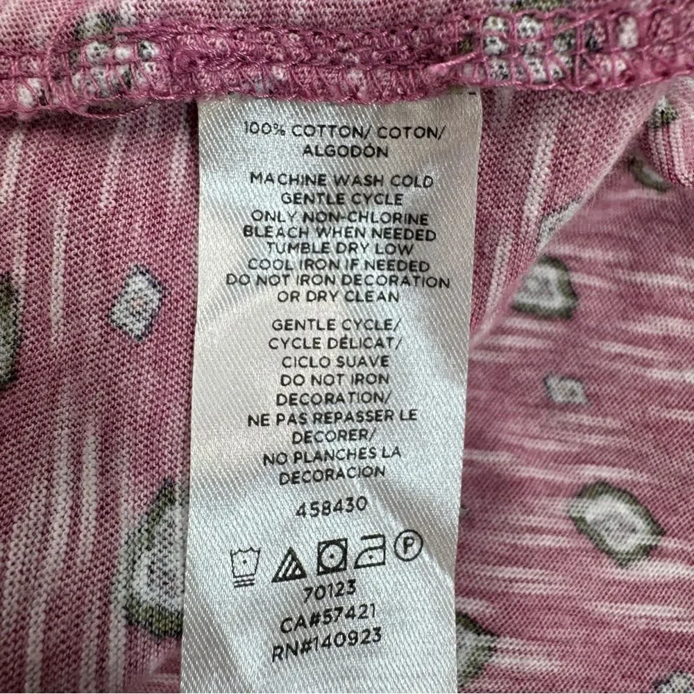 Loft Boho Printed Tassel Neck‎ Sleeveless Tank Top Shirt Pink XS